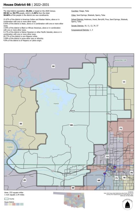 Where Is District 66 OK For Clay